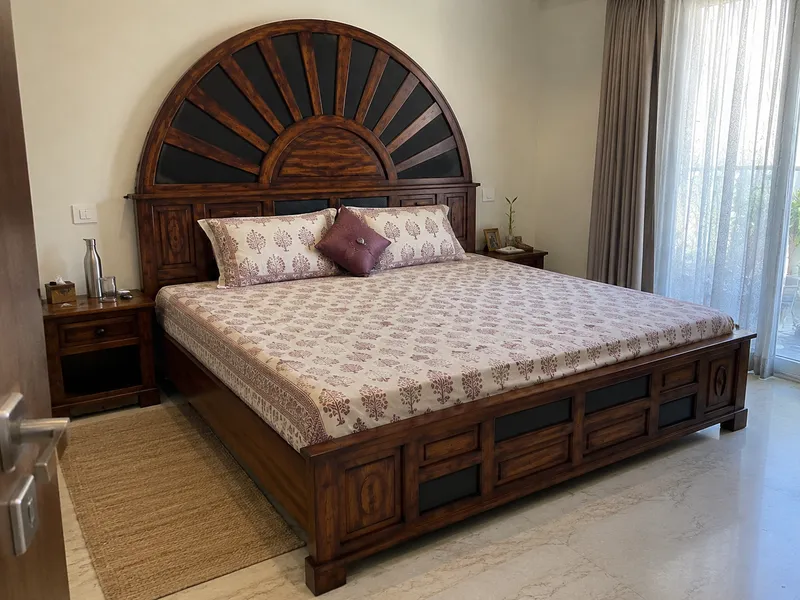 teak headboard