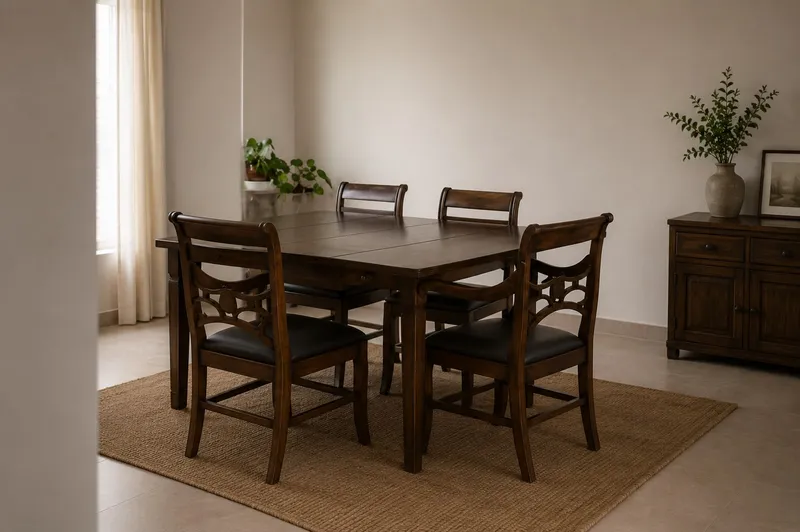 Sheesham Four-Seater Dining Set