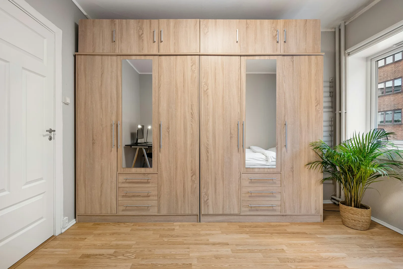 Teak Two-Door Wardrobe