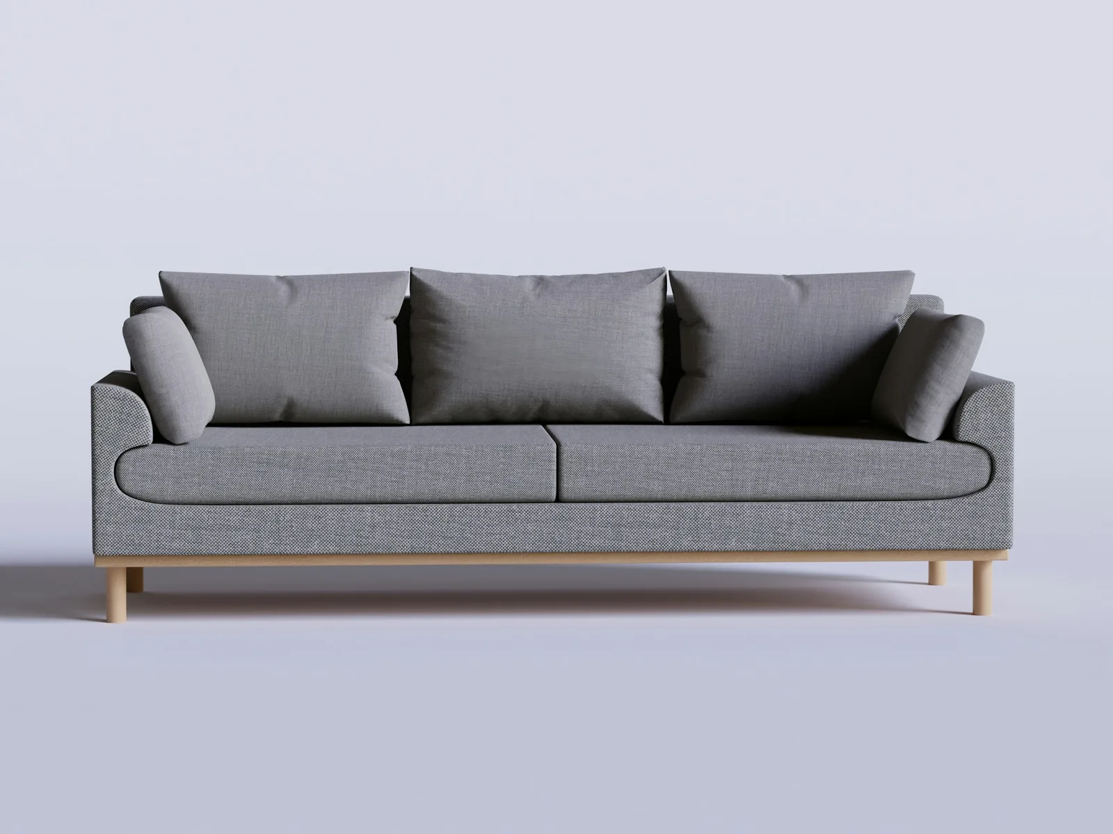Teak Two-Seater Sofa
